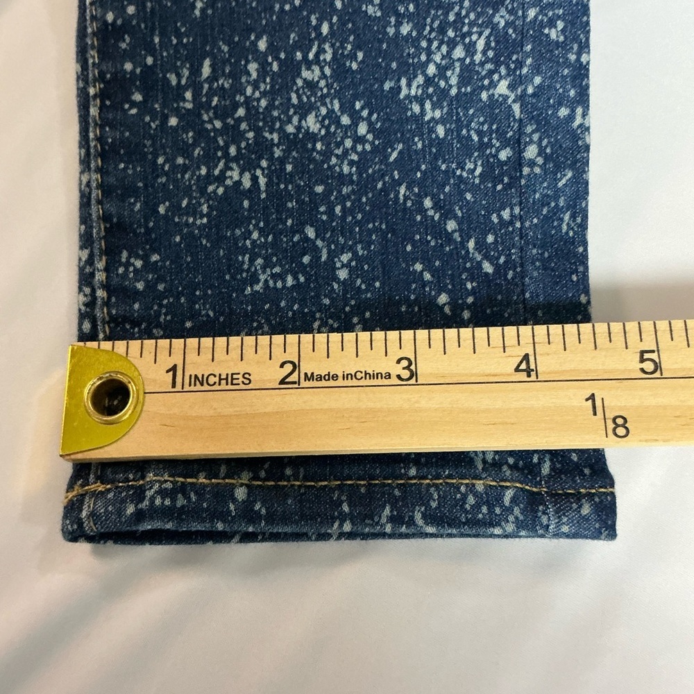 Levi's 710 super skinny Girls Blue Denim Bleach Splatter - Picture 10 of 10